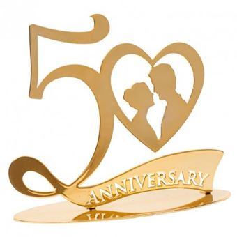 Picture of 50TH ANNIVERSARY TOPPER 20X16CM